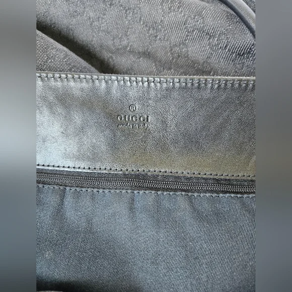 GUCCI tote black denim interlocking G Vintage - Picture 6 of 15